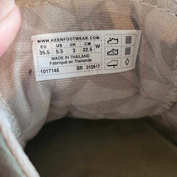 Keen Olive Green Elsa Sneakers Size 5.5 - Picture 8 of 9